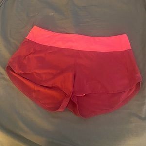 Pink Lululemon 2.5in Speed Up Shorts Size 10